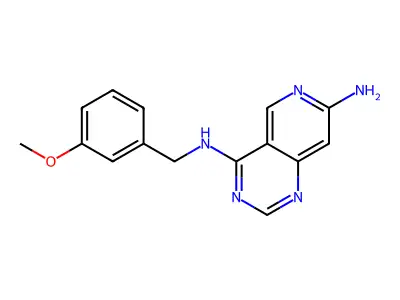 4-N-[(3-methoxyphenyl)methyl]pyrido[4,3-d]pyrimidine-4,7-diamine structure