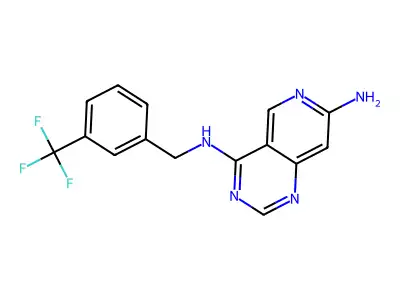 Pyrido[4,3-d]pyrimidine-4,7-diamine,n4-[[3-(trifluoromethyl)phenyl]methyl]- structure