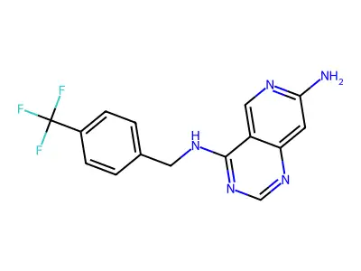 Pyrido[4,3-d]pyrimidine-4,7-diamine,n4-[[4-(trifluoromethyl)phenyl]methyl]- structure