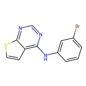N-(3-bromophenyl)thieno[2,3-d]pyrimidin-4-amine structure