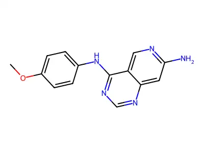 4-N-(4-methoxyphenyl)pyrido[4,3-d]pyrimidine-4,7-diamine structure