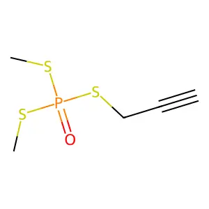 S,S-二甲基-S-(丙-2-炔基)三硫代磷酸酯 structure
