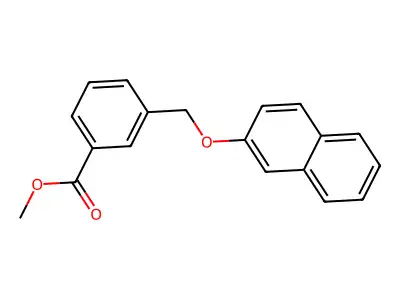 Methyl 3-((naphthalen-2-yloxy)methyl)benzoate structure