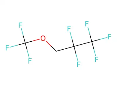 1,1,1,2,2-Pentafluoro-3-(trifluoromethoxy)propane structure