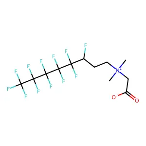 N,N-Dimethyl-N-(2-F-hexylethyl)ammonioacetate structure