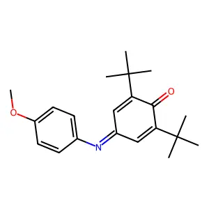 2,6-Ditert-butyl-4-(4-methoxyphenyl)iminocyclohexa-2,5-dien-1-one structure