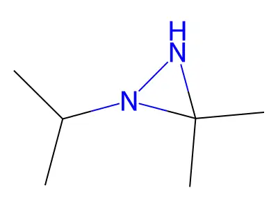 3,3-Dimethyl-1-isopropyldiaziridine structure