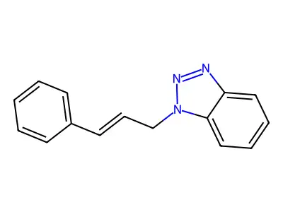 1-Cinnamylbenzotriazole structure
