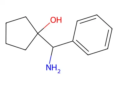 1-[Amino(phenyl)methyl]cyclopentanol structure