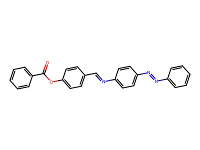 4-[(E)-({4-[(Z)-phenyldiazenyl]phenyl}imino)methyl]phenyl benzoate structure
