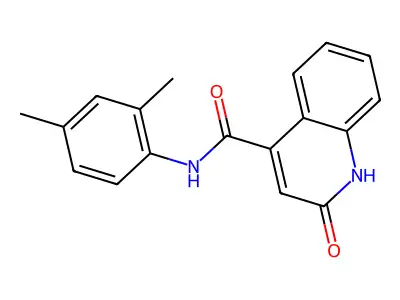 4-Quinolinecarboxamide, 1,2-dihydro-N-(2,4-dimethylphenyl)-2-oxo- structure