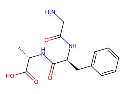 2-[[2-[(2-Aminoacetyl)amino]-3-phenylpropanoyl]amino]propanoic acid structure