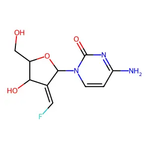 Cytidine, 2'-deoxy-2'-(fluoromethylene)- structure
