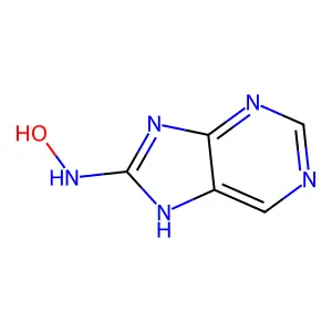 N-(7H-purin-8-yl)hydroxylamine structure