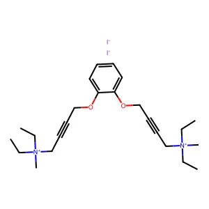 Ammonium, (o-phenylenebis(oxy-2-butynylene))bis(diethylmethyl-, diiodide structure