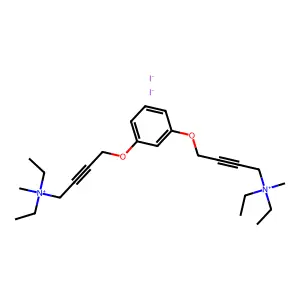 Ammonium, (m-phenylenebis(oxy-2-butynylene))bis(diethylmethyl-, diiodide structure