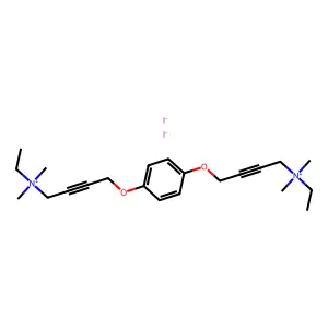 Ammonium, (m-phenylenebis(oxy-2-butynylene))bis(ethyldimethyl-, diiodide structure