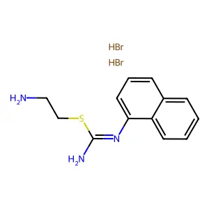 Pseudourea, 2-(2-aminoethyl)-1-(1-naphthyl)-2-thio-, dihydrobromide structure