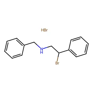 N-Benzyl-2-bromo-2-phenylethan-1-amine--hydrogen bromide (1/1) structure