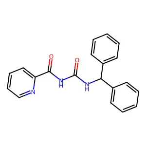 2-Pyridinecarboxamide, N-(((diphenylmethyl)amino)carbonyl)- structure