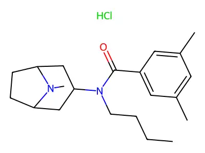C21H32N2O.ClH.1/2H2O structure