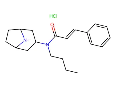 C21H30N2O.ClH.1/2H2O structure