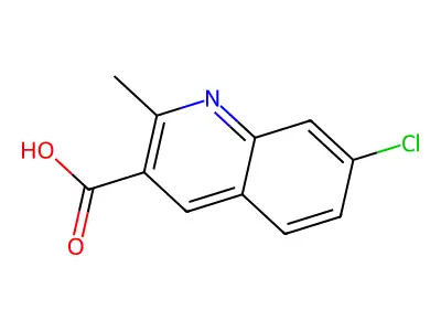 7-Chloro-2-methyl-quinoline-3-carboxylic acid structure