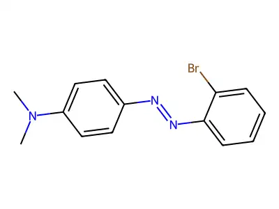 4-[(2-bromophenyl)diazenyl]-N,N-dimethylaniline structure