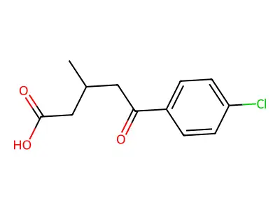 5-(4-Chlorophenyl)-3-methyl-5-oxovaleric acid structure