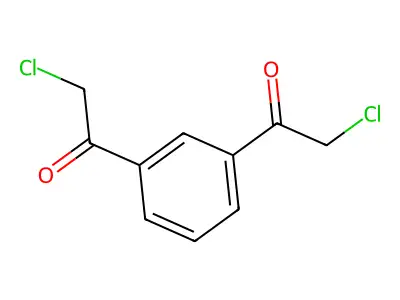 2-Chloro-1-[3-(2-chloroacetyl)phenyl]ethan-1-one structure