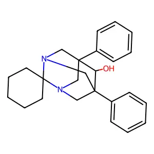 Spiro(cyclohexane-1,2'-(1,3)diazaadamantan)-6'-ol, 5',7'-diphenyl- structure