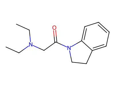 1-((Diethylamino)acetyl)indoline structure