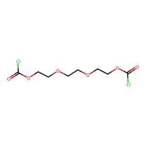 C,C'-[1,2-亚乙基双(氧基-2,1-亚乙基)]氯甲酸酯 structure