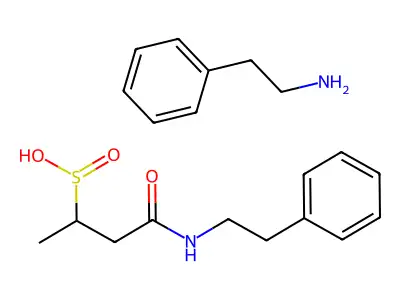 Benzeneethanamine, 4-oxo-4-((2-phenylethyl)amino)-2-butanesulfinate structure