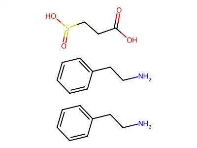 Propanoic acid, 3-sulfino-, compd. with benzeneethanamine (1:2) structure