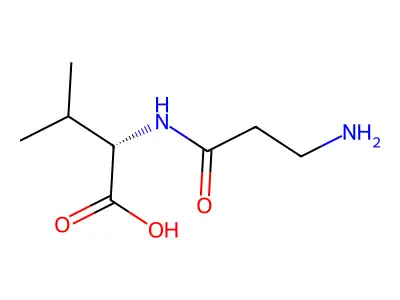 N-(3-aminopropanoyl)valine structure