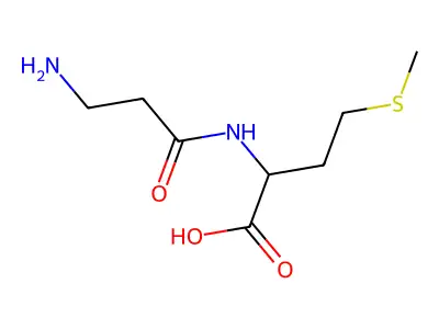 2-(3-Aminopropanoylamino)-4-methylsulfanylbutanoic acid structure