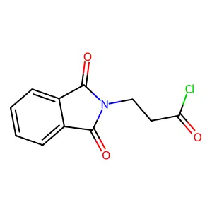 1,3-二氢-1,3-二氧代-2H-异吲哚-2-丙酰氯 structure