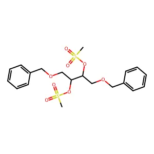 (2s,3s)-1,4-Bis(benzyloxy)butane-2,3-diyl dimethanesulfonate structure
