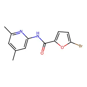 5-bromo-N-(4,6-dimethylpyridin-2-yl)furan-2-carboxamide structure