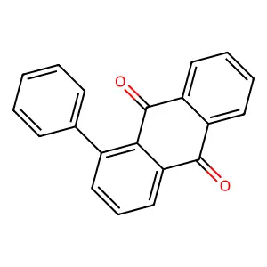 9,10-Anthracenedione, 1-phenyl- structure