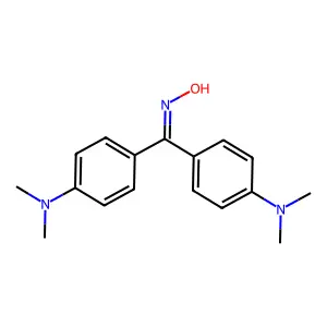 Benzophenone, 4,4'-bis(dimethylamino)-, oxime structure