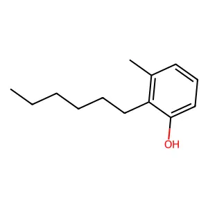 2-Hexyl-M-cresol structure