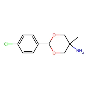 2-(对氯苯基)-5-甲基-间二噁烷-5-胺 structure