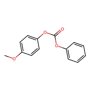 Carbonic acid, p-methoxyphenyl phenyl ester structure