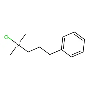 氯二甲基(3-苯丙基)硅烷 structure
