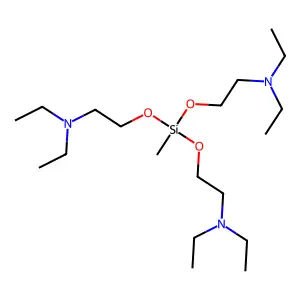 Triethylamine, 2,2''',2''''''-((methylsilylidyne)trioxy)tris- structure