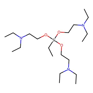 Triethylamine, 2,2''',2''''''-((ethylsilylidyne)trioxy)tris- structure