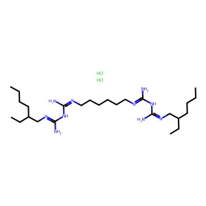 Alexidine dihydrochloride structure