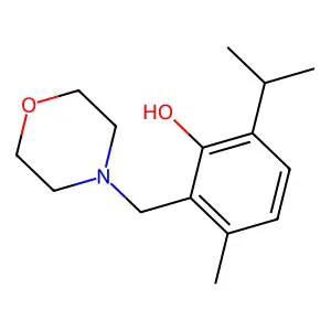 2,3-Xylenol, 6-isopropyl-alpha(sup 2)-morpholino- structure